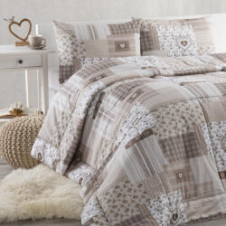 decoDoma Set de vară pernă şi pilotă PATCHWORK bej