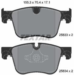 TEXTAR Set placute frana TEXTAR 2583301 (2583301)