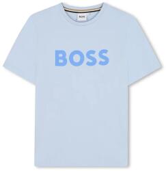 HUGO BOSS gyerek pamut póló nyomott mintás, J52030 - kék 102
