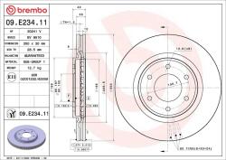 BREMBO Disc frana BREMBO 09. E234.11 (09.E234.11)
