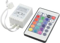 VIVALUX КОНТРОЛЕР ЗА LED ЛЕНТА RGB VIVALUX ИНФРАЧЕРВЕН IP20 12V С ДИСТАНЦИОННО 85x52мм (VIV003585)