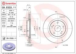 BREMBO Disc frana BREMBO 09. E533.11 (09.E533.11)