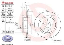 BREMBO Disc frana BREMBO 09. B522.11 (09.B522.11)