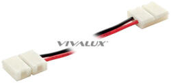 VIVALUX КОНЕКТОР ЗА LED ЛЕНТА VIVALUX ЪГЛОВ МЕКА ВРЪЗКА 12V 10мм 14x16x5мм 2бр (VIV003907)