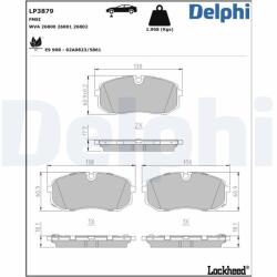 DELPHI Set placute frana DELPHI LP3879 (LP3879)