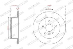 FERODO Disc frana FERODO DDF3191C (DDF3191C) - fixbox