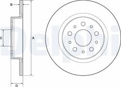 DELPHI Disc frana DELPHI BG4690C (BG4690C) - fixbox