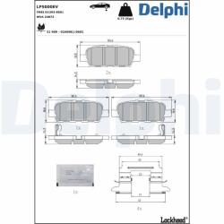 DELPHI Set placute frana DELPHI LP5000EV (LP5000EV)