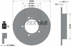 TEXTAR Disc frana TEXTAR 92237300 (92237300) - fixbox