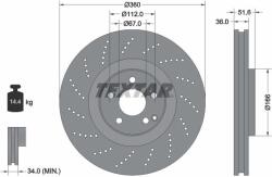 TEXTAR Disc frana TEXTAR 92283905 (92283905)