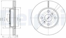 DELPHI Disc frana DELPHI BG4274 (BG4274) - fixbox