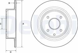 DELPHI Disc frana DELPHI BG4666C (BG4666C) - fixbox