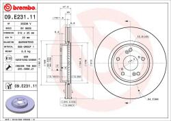 BREMBO Disc frana BREMBO 09. E231.11 (09.E231.11)