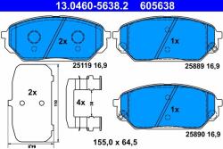 ATE Set placute frana ATE 13.0460-5638.2 (13.0460-5638.2)
