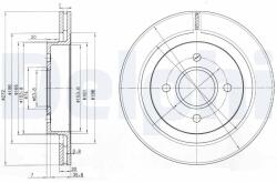 DELPHI Disc frana DELPHI BG2758 (BG2758) - fixbox