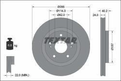 TEXTAR Disc frana TEXTAR 92337303 (92337303)