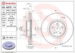 BREMBO Disc frana BREMBO 09. A870.11 (09.A870.11)