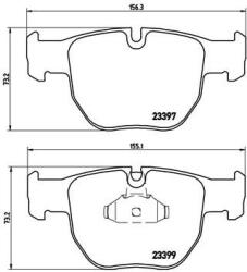 BREMBO Set placute frana BREMBO P 44 012 (P 44 012)