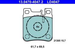 ATE Set placute frana ATE 13.0470-4047.2 (13.0470-4047.2)