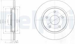 DELPHI Disc frana DELPHI BG4247 (BG4247) - fixbox