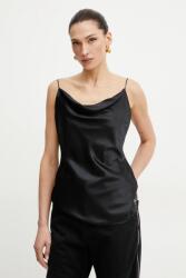 GUESS selyemblúz DENISE fekete, női, sima, 4YGH09 7117A - fekete 40