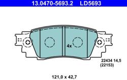 ATE Set placute frana ATE 13.0470-5693.2 (13.0470-5693.2)