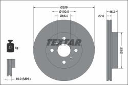 TEXTAR Disc frana TEXTAR 92344803 (92344803)