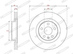 FERODO Disc frana FERODO DDF3036C (DDF3036C)