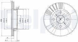 DELPHI Disc frana DELPHI BG3424 (BG3424) - fixbox