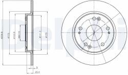 DELPHI Disc frana DELPHI BG4280 (BG4280) - fixbox