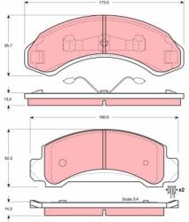 TRW Set placute frana TRW GDB4004 (GDB4004)