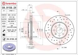 BREMBO Disc frana BREMBO 09.9159. 2X (09.9159.2X)