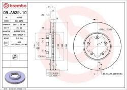BREMBO Disc frana BREMBO 09. A529.10 (09.A529.10)