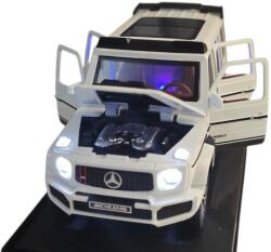 DIECAST Mercedes Benz G klass Brabus (Replica) White cu led-uri si sunete scala 1/321/43 (37591)