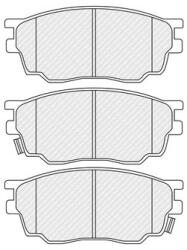 FERODO Set placute frana FERODO FDB1707 (FDB1707)