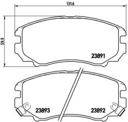 BREMBO Set placute frana BREMBO P 30 018X (P 30 018X)