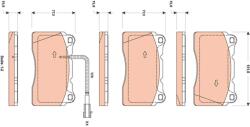 TRW Set placute frana TRW GDB1871 (GDB1871)