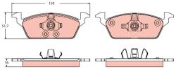 TRW Set placute frana, frana disc TRW GDB2426 - fixbox