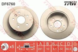 TRW Disc frana TRW DF6760 (DF6760) - fixbox
