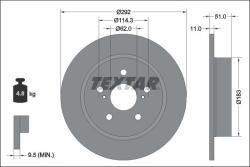 TEXTAR Disc frana TEXTAR 92347803 (92347803)