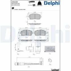 DELPHI Set placute frana DELPHI LP5019EV (LP5019EV)