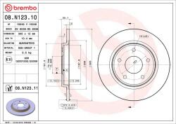 BREMBO Disc frana BREMBO 08. N123.11 - fixbox