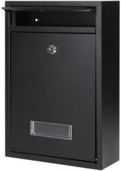 VIRONE MB-3/B - BALI - Пощенска метална кутия, 320x90x22мм, черна (MB-3/B)