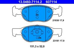 ATE Set placute frana ATE 13.0460-7114.2 (13.0460-7114.2)