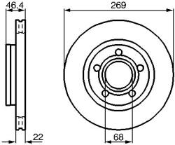 Bosch Disc frana BOSCH 0 986 478 574 (0 986 478 574) - fixbox