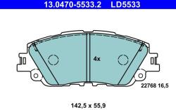 ATE Set placute frana ATE 13.0470-5533.2 (13.0470-5533.2)