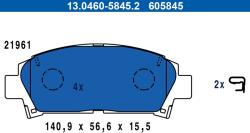 ATE Set placute frana ATE 13.0460-5845.2 (13.0460-5845.2)
