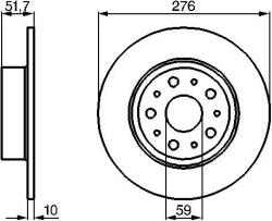 Bosch Disc frana BOSCH 0 986 478 463 (0 986 478 463) - fixbox