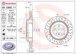 BREMBO Disc frana BREMBO 09. C660.11 (09.C660.11)