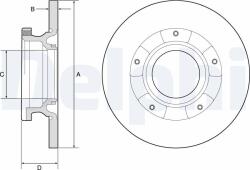 DELPHI Disc frana DELPHI BG4784C (BG4784C) - fixbox